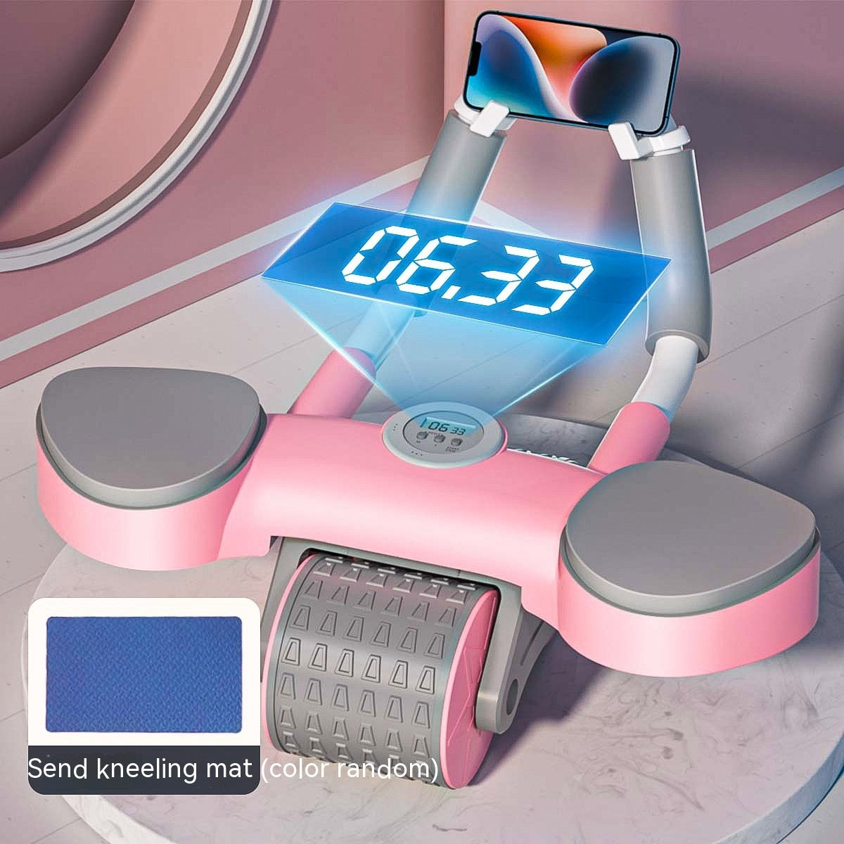 Automatic Rebound Fitness Wheel